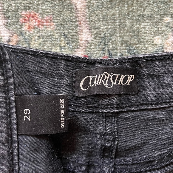 Courtshop black denim shorts - Picture 2 of 3